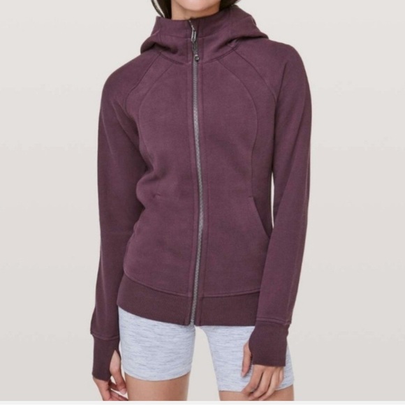 lululemon athletica Tops - Lululemon Pleat to Street Purple Full Zip Hoodie Jacket with Pull Tag